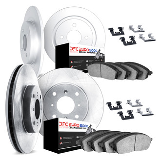 DFC® - Plain Front and Rear Brake Kit with 5000 Euro Ceramic Brake Pads