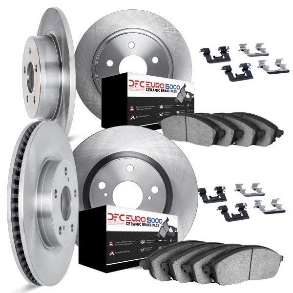 DFC® - Plain Front and Rear Brake Kit with 5000 Euro Ceramic Brake Pads