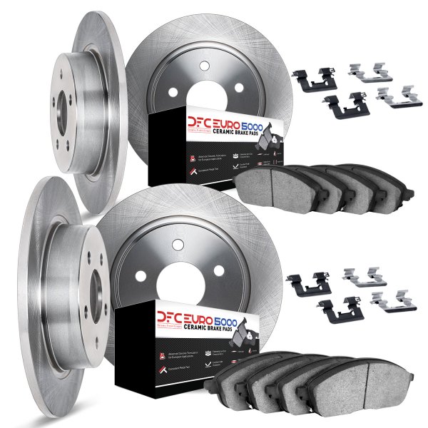 DFC® - Plain Front and Rear Brake Kit with 5000 Euro Ceramic Brake Pads