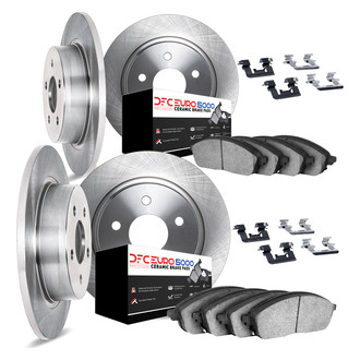 DFC® - Plain Front and Rear Brake Kit with 5000 Euro Ceramic Brake Pads