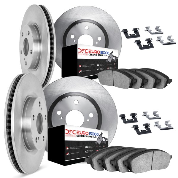 DFC® - Plain Front and Rear Brake Kit with 5000 Euro Ceramic Brake Pads