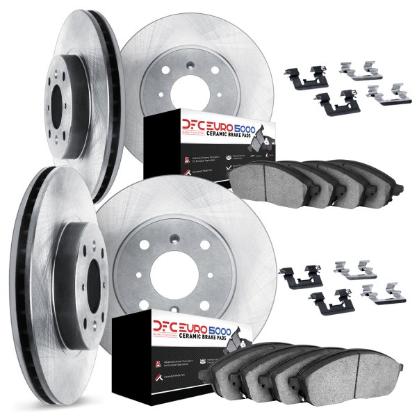 DFC® - Plain Front and Rear Brake Kit with 5000 Euro Ceramic Brake Pads