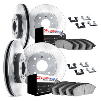 DFC® - Plain Front and Rear Brake Kit with 5000 Euro Ceramic Brake Pads