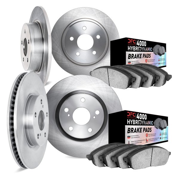 DFC® - Plain Front and Rear Brake Kit with 4000 HybriDynamic Brake Pads