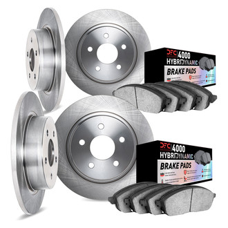DFC® - Plain Front and Rear Brake Kit with 4000 HybriDynamic Brake Pads