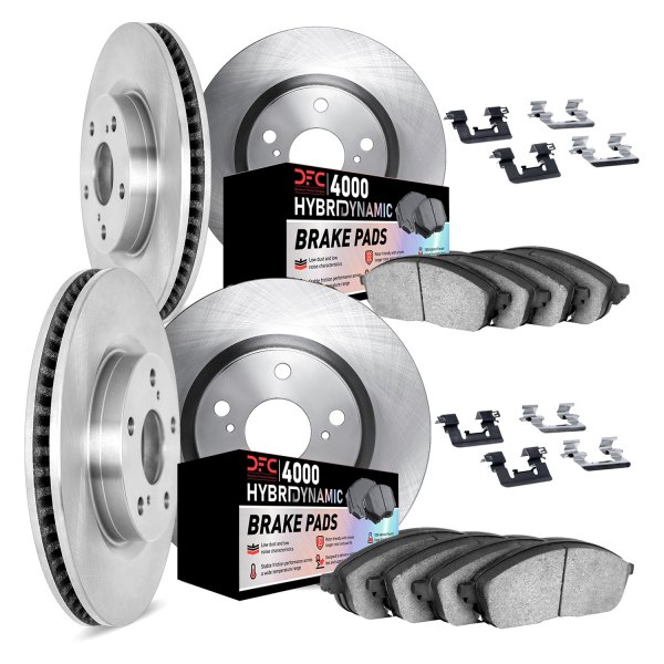 DFC® - Plain Front and Rear Brake Kit with 4000 HybriDynamic Brake Pads