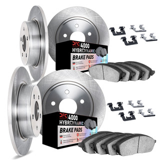 DFC® - Plain Front and Rear Brake Kit with 4000 HybriDynamic Brake Pads