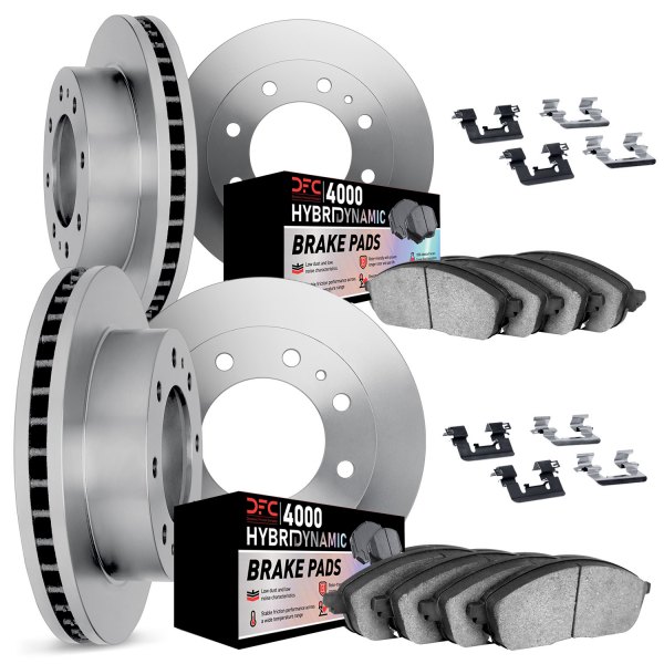 DFC® - Plain Front and Rear Brake Kit with 4000 HybriDynamic Brake Pads