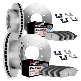 DFC® - Plain Front and Rear Brake Kit with 4000 HybriDynamic Brake Pads