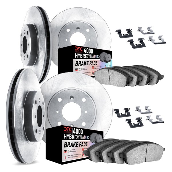 DFC® - Plain Front and Rear Brake Kit with 4000 HybriDynamic Brake Pads