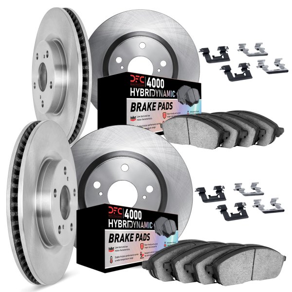 DFC® - Plain Front and Rear Brake Kit with 4000 HybriDynamic Brake Pads