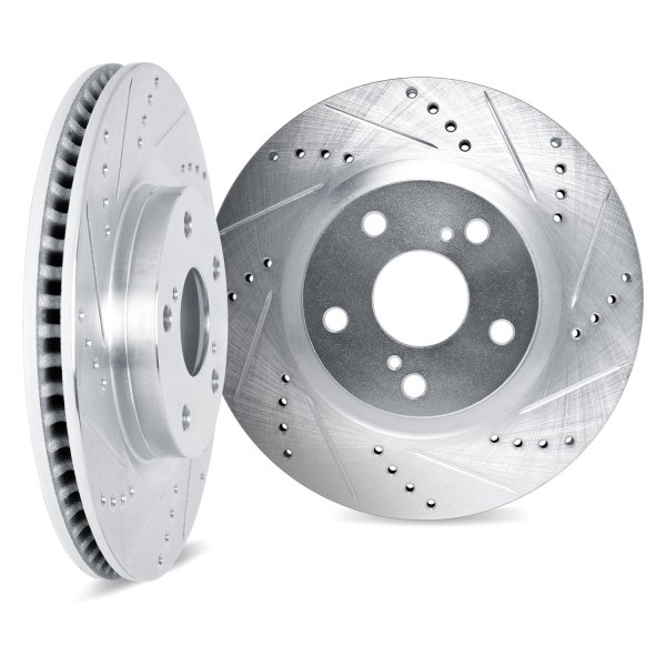 DFC® - Premium Drilled and Slotted Rear Brake Rotor Set