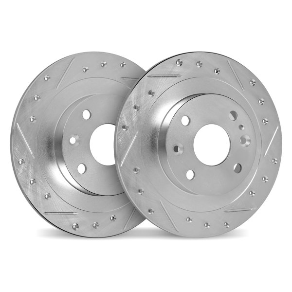 DFC® - Premium Drilled and Slotted Rear Brake Rotor Set