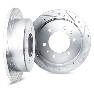 DFC® - Premium Drilled and Slotted Rear Brake Rotor Set