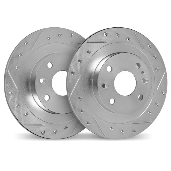 DFC® - Premium Drilled and Slotted Rear Brake Rotor Set