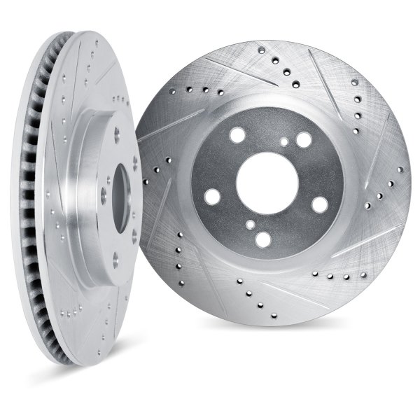 DFC® - Premium Drilled and Slotted Rear Brake Rotor Set