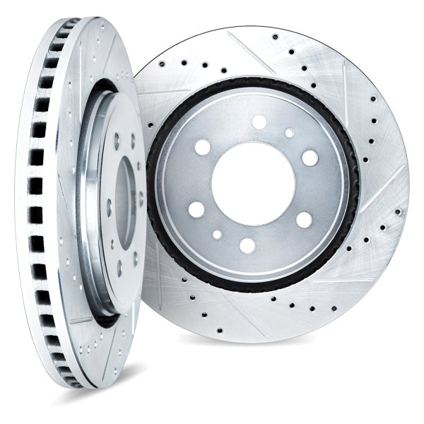 DFC® - Premium Drilled and Slotted Rear Brake Rotor Set