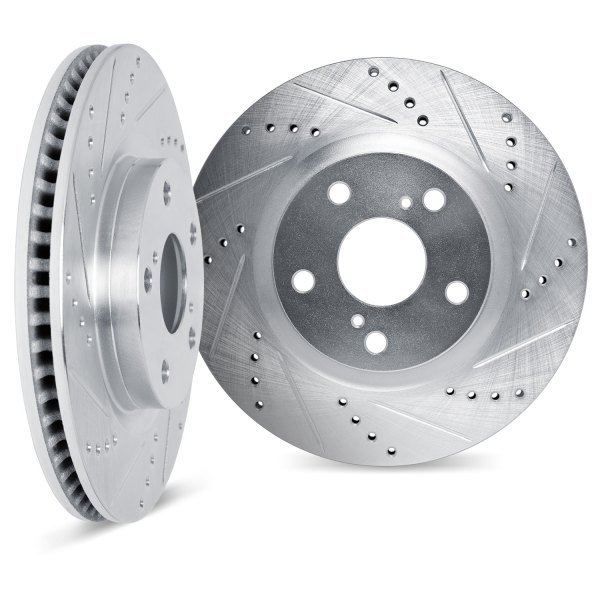 DFC® - Premium Drilled and Slotted Front Brake Rotor Set