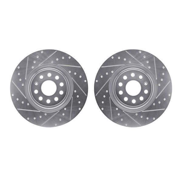DFC® - Premium Drilled and Slotted Front Brake Rotor Set