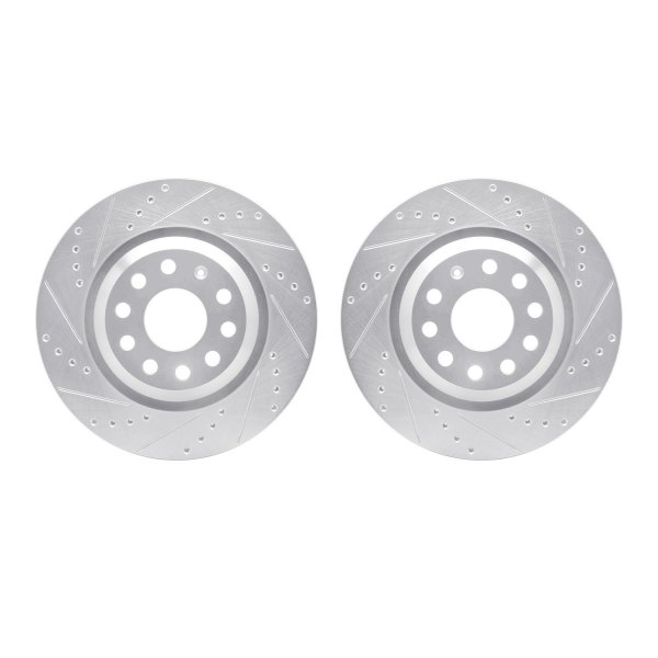 DFC® - Premium Drilled and Slotted Rear Brake Rotor Set