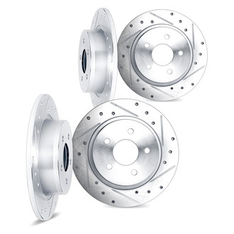 DFC® - Premium Drilled and Slotted Front and Rear Brake Rotor Set