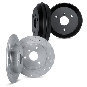 DFC® - Premium Drilled and Slotted Front and Rear Brake Rotor Set