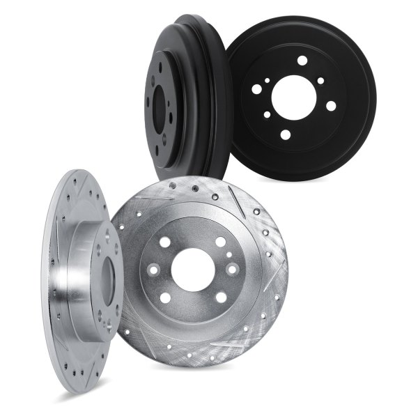 DFC® - Premium Drilled and Slotted Front and Rear Brake Rotor Set