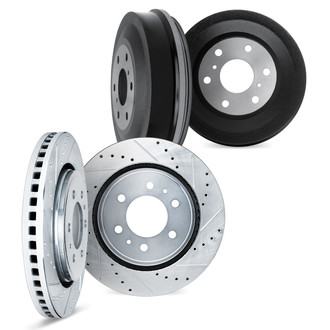 DFC® - Premium Drilled and Slotted Front and Rear Brake Rotor Set