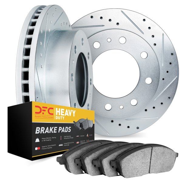 DFC® - Drilled and Slotted Rear Brake Kit with Heavy Duty Brake Pads