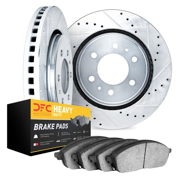 DFC® - Drilled and Slotted Rear Brake Kit with Heavy Duty Brake Pads