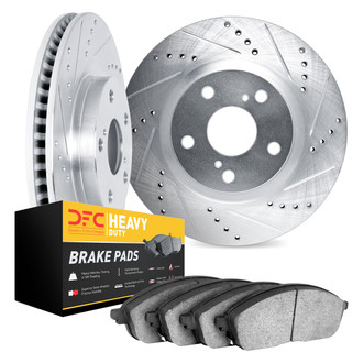DFC® - Drilled and Slotted Rear Brake Kit with Heavy Duty Brake Pads