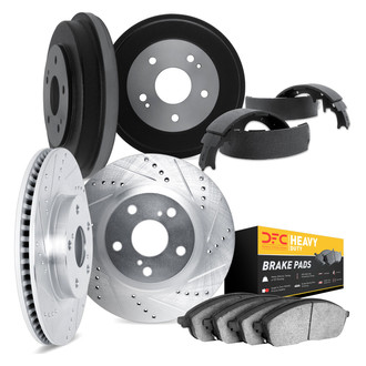 DFC® - Drilled and Slotted Brake Kit with Heavy Duty Brake Pads