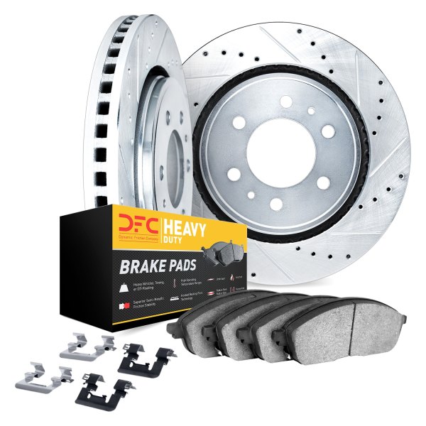 DFC® - Drilled and Slotted Rear Brake Kit with Heavy Duty Brake Pads