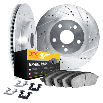 DFC® - Drilled and Slotted Rear Brake Kit with Heavy Duty Brake Pads