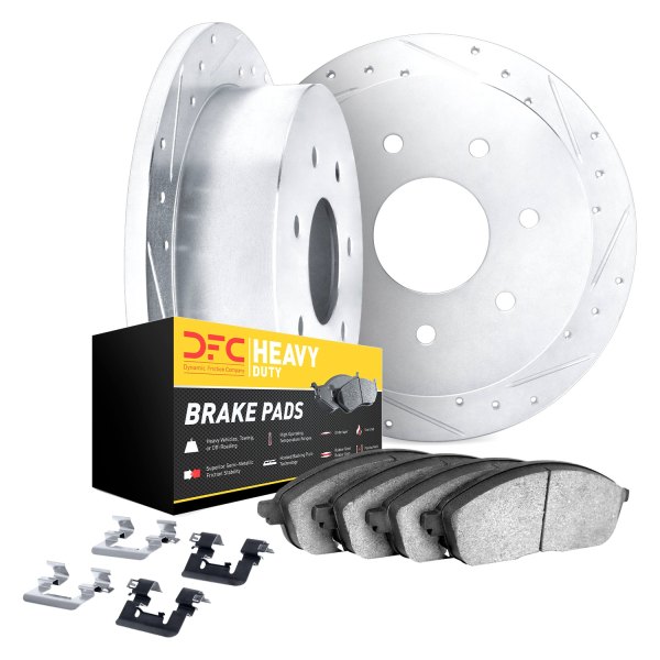 DFC® - Drilled and Slotted Rear Brake Kit with Heavy Duty Brake Pads