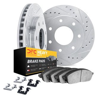 DFC® - Drilled and Slotted Front Brake Kit with Heavy Duty Brake Pads
