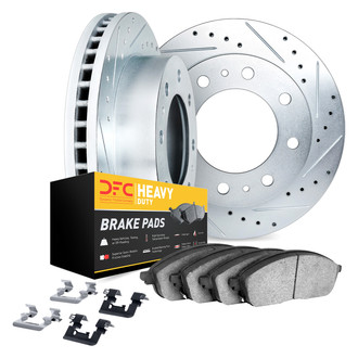 DFC® - Drilled and Slotted Rear Brake Kit with Heavy Duty Brake Pads