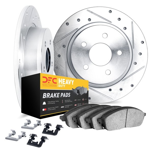 DFC® - Drilled and Slotted Rear Brake Kit with Heavy Duty Brake Pads