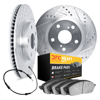 DFC® - Drilled and Slotted Front Brake Kit with Heavy Duty Brake Pads
