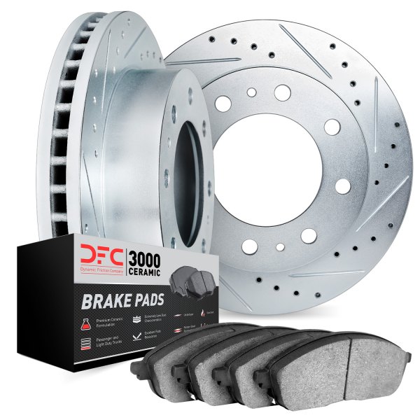DFC® - PRO-KIT 3000 Drilled and Slotted Rear Brake Kit