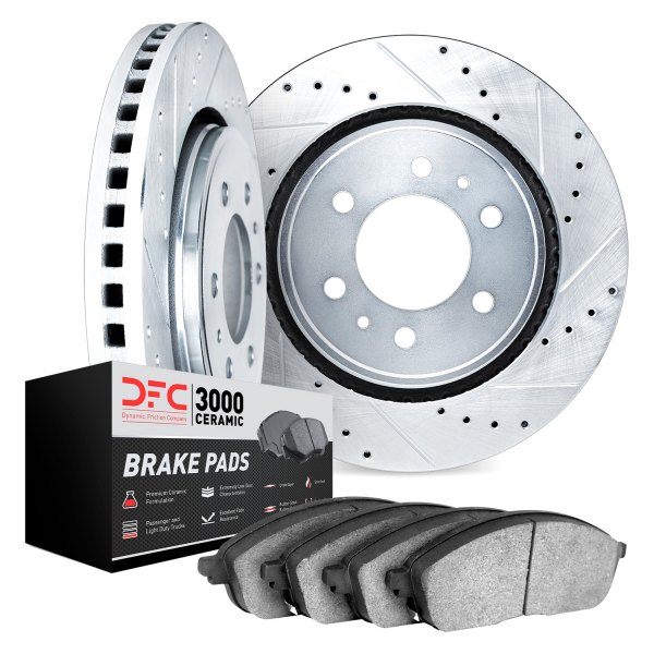 DFC® - PRO-KIT 3000 Drilled and Slotted Rear Brake Kit