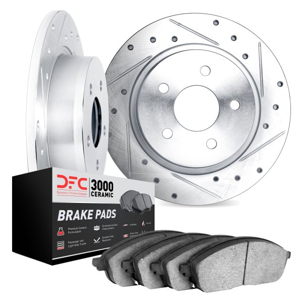 DFC® - PRO-KIT 3000 Drilled and Slotted Rear Brake Kit