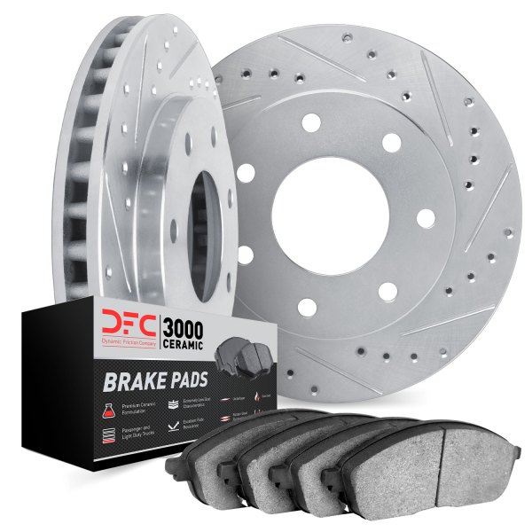 DFC® - PRO-KIT 3000 Drilled and Slotted Front Brake Kit