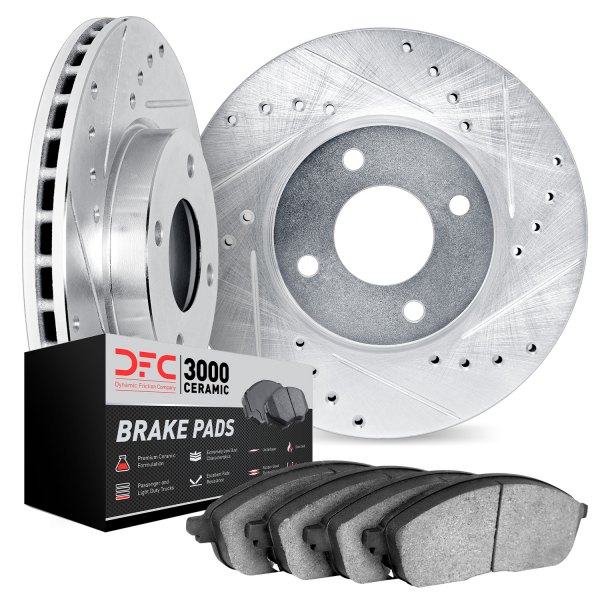 DFC® - PRO-KIT 3000 Drilled and Slotted Front Brake Kit