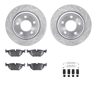 DFC® - PRO-KIT 3000+ Drilled and Slotted Rear Brake Kit