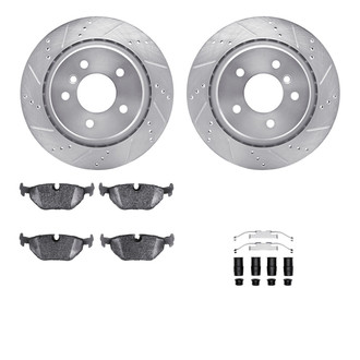 DFC® - PRO-KIT 3000+ Drilled and Slotted Rear Brake Kit