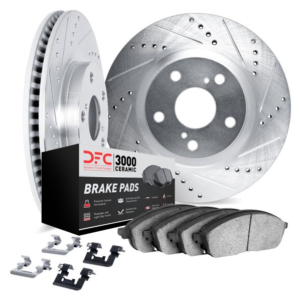 DFC® - PRO-KIT 3000+ Drilled and Slotted Rear Brake Kit