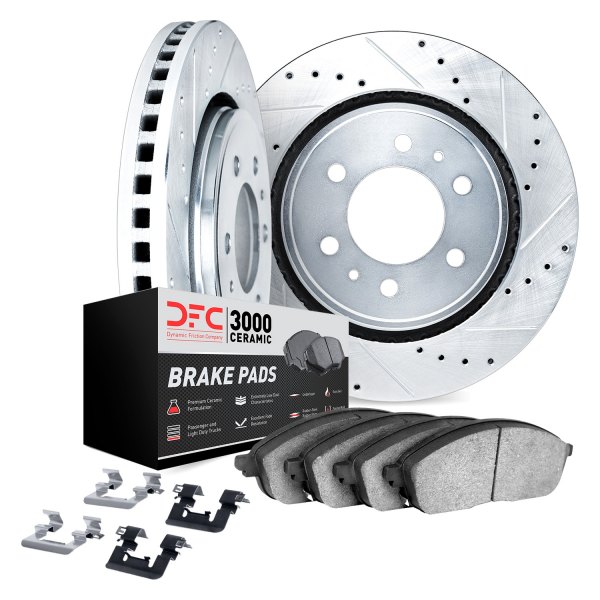 DFC® - PRO-KIT 3000+ Drilled and Slotted Rear Brake Kit