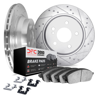 DFC® - Dimpled and Slotted Rear Brake Kit with 3000 Series Ceramic Brake Pads