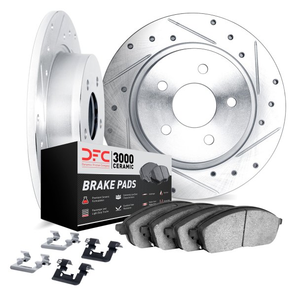 DFC® - PRO-KIT 3000+ Drilled and Slotted Rear Brake Kit